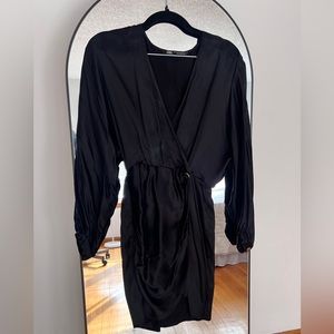 Satin Long sleeve Dress